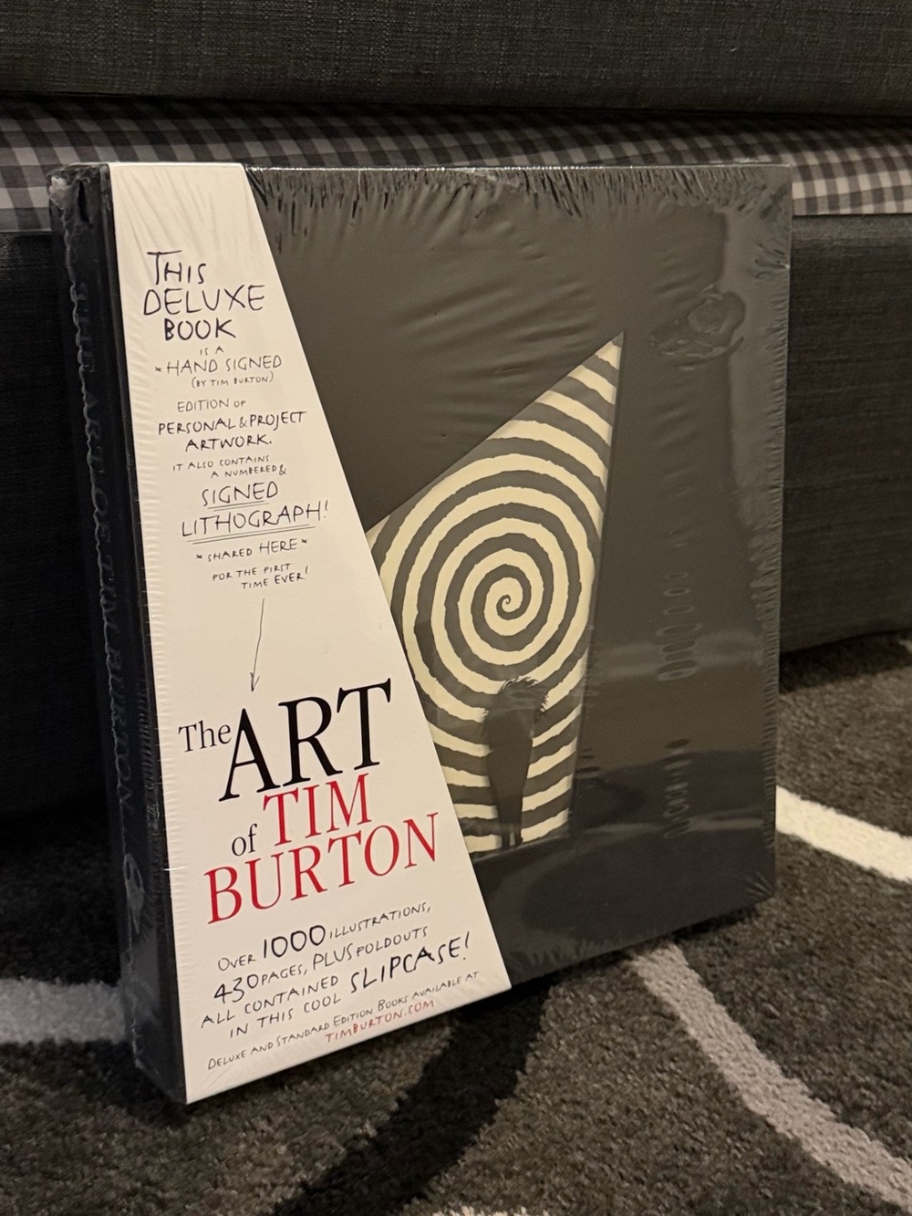 The Art of Tim Burton Deluxe Edition Sealed Signed Book with Lithograph